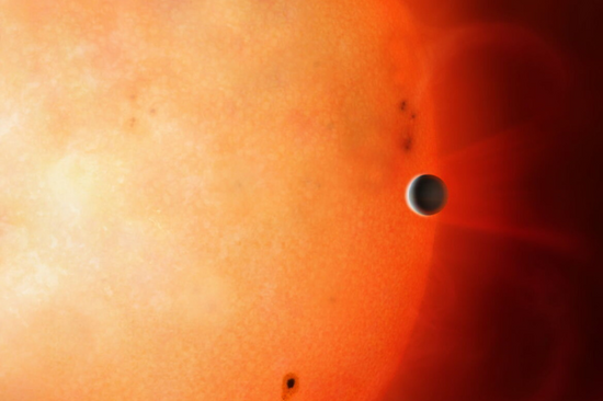 explanet passing infront of a Sun
