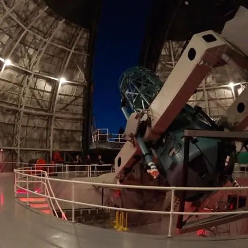The 100-inch Hooker telescope at Mount Wilson Observatory, California. Photo by Cynthia Hunt. 
