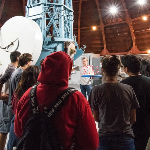 Upward Bound program participants at Mount Wilson Observatory. 
